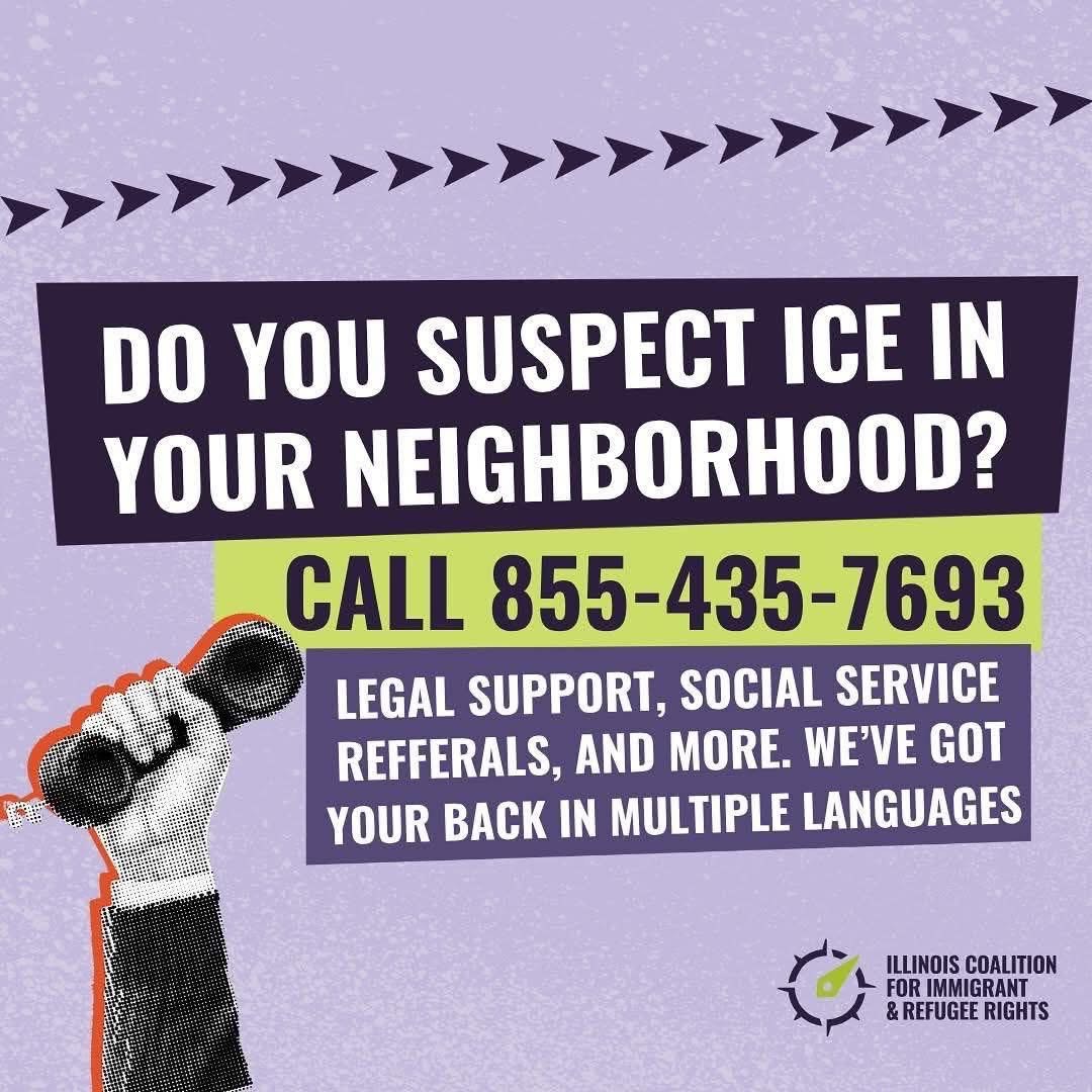 ICE in your area flyer