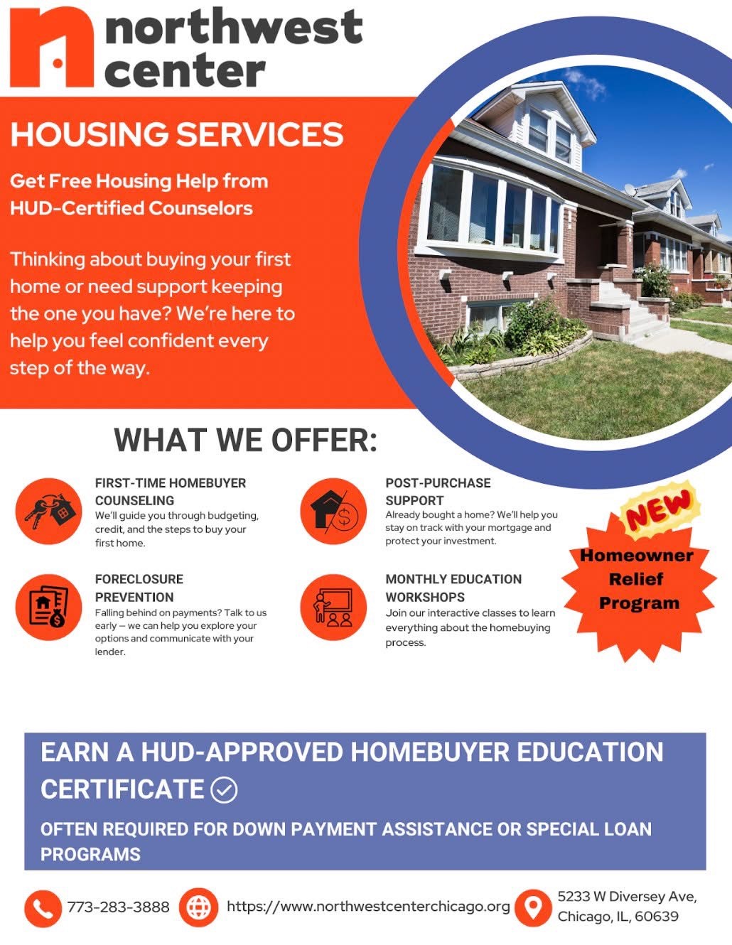 Housing services flyer