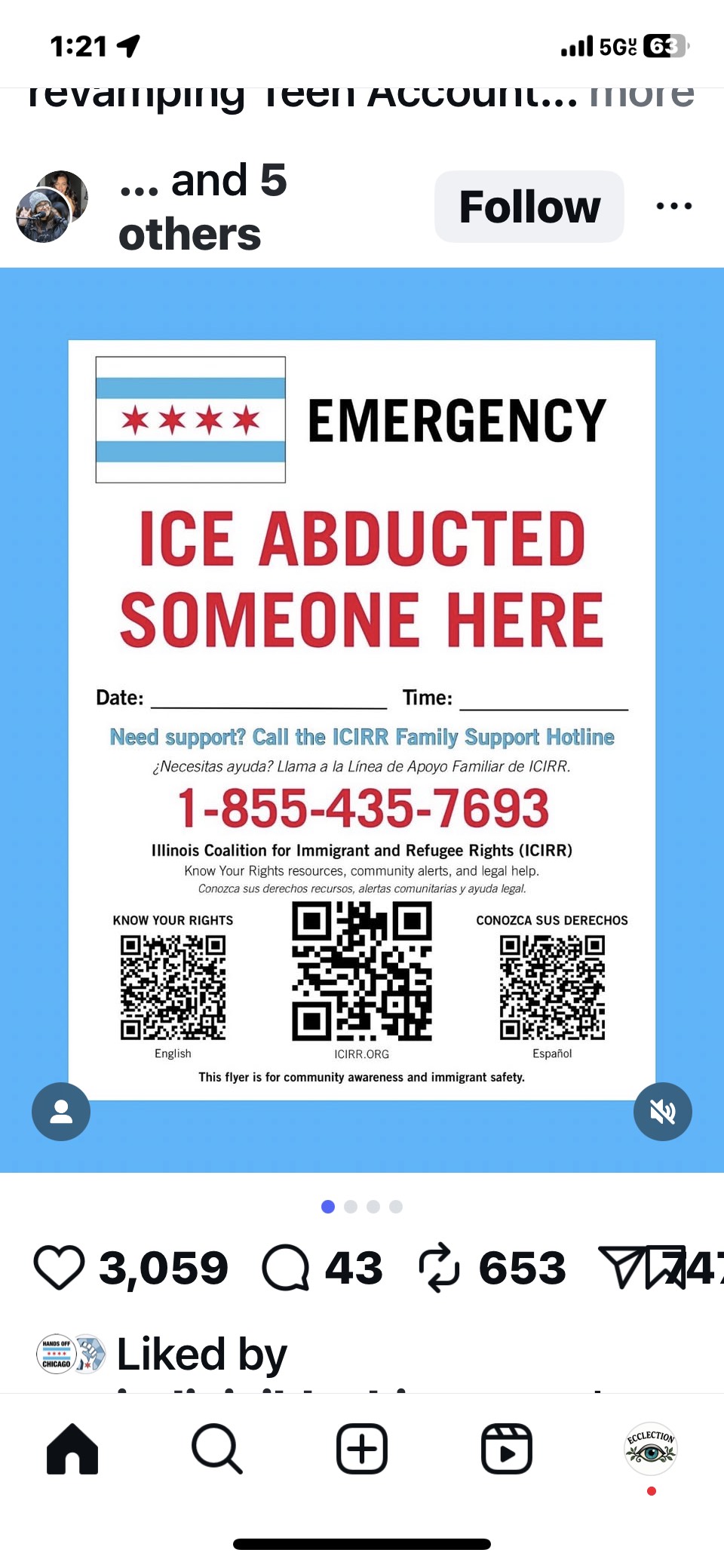 ICE abduction flyer