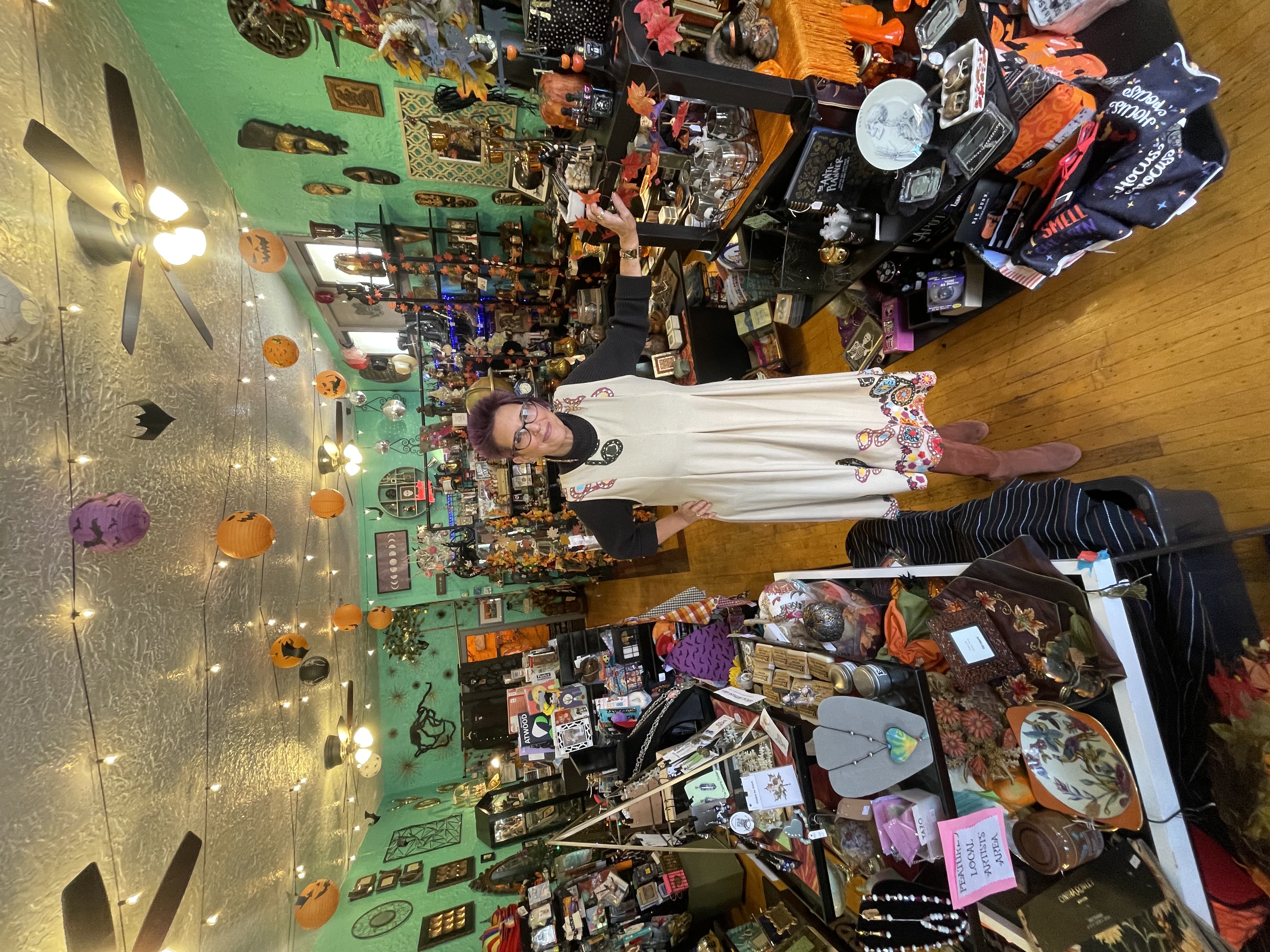 Professional portrait of shop owner inside of Ecclection store